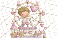 Valentine Chibi Carnival Clipart, Cute Carnival PNG Product Image 4