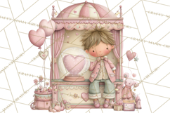 Valentine Chibi Carnival Clipart, Cute Carnival PNG Product Image 4