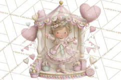 Valentine Chibi Carnival Clipart, Cute Carnival PNG Product Image 5