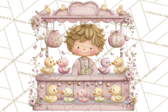 Valentine Chibi Carnival Clipart, Cute Carnival PNG Product Image 2