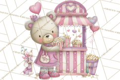 Valentine Chibi Carnival Clipart, Cute Carnival PNG Product Image 3