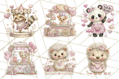 Valentine Chibi Carnival Clipart, Cute Carnival PNG Product Image 6