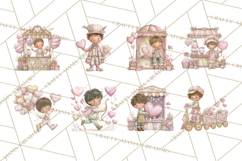 Valentine Chibi Carnival Clipart, Cute Carnival PNG Product Image 3