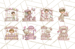 Valentine Chibi Carnival Clipart, Cute Carnival PNG Product Image 4