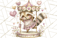 Valentine Chibi Carnival Clipart, Cute Carnival PNG Product Image 4