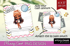 Easter Money Card PNG - Easter Girl Money Card Holder Product Image 1