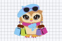 Chic Shopping Owl 3D SVG Product Image 2