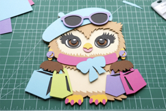 Chic Shopping Owl 3D SVG Product Image 4