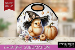 Chick Halloween Lunch Bag Coquette Lunch Bug PNG Sublimation Product Image 1