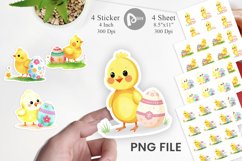 Chick and Egg Sticker Product Image 1