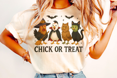 Halloween Chicken Png, Funny Halloween Png, Chick Or Treat Product Image 2