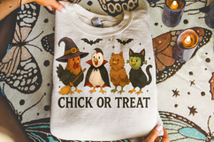 Halloween Chicken Png, Funny Halloween Png, Chick Or Treat Product Image 4