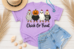 Chick Or Treat Halloween Sublimation, Funny Chicken PNG Product Image 3