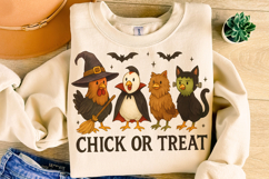 Halloween Chicken Png, Funny Halloween Png, Chick Or Treat Product Image 1