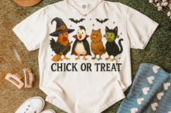 Halloween Chicken Png, Funny Halloween Png, Chick Or Treat Product Image 5