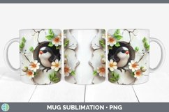 GorgeousChickadee Mug Wrap design.