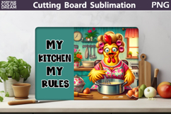 Funny Chicken Cutting Board | Kitchen Cutting Board Product Image 4