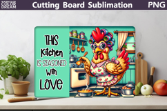 Funny Chicken Cutting Board | Kitchen Cutting Board Product Image 5