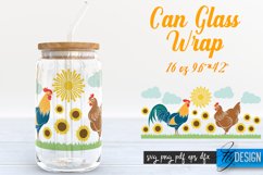 Can Glass Wrap | Farmhouse SVG | Chicken SVG Design | SVG Product Image 1