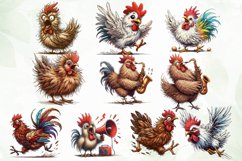Funny Chicken Clipart Sublimation Product Image 4