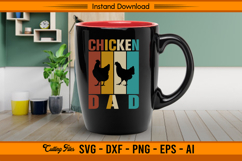 Chicken Dad Vintage Retro Farm Animal Lover SVG Product Image 3