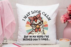 Funny Chicken Hen Quotes Sublimation Farm Life Humor Product Image 3