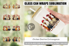 Chicken Emotion Glass Can Product Image 1