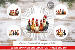 Chicken Emotion Wind Spinner Product Image 1