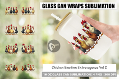 Chicken Emotion Glass Can Product Image 1