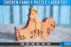 Chicken Family Puzzle Laser Cut Bundle | Hen Family Puzzle Product Image 2