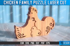 Chicken Family Puzzle Laser Cut Bundle | Hen Family Puzzle Product Image 3