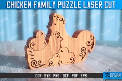 Chicken Family Puzzle Laser Cut Bundle | Hen Family Puzzle Product Image 5