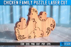 Chicken Family Puzzle Laser Cut Bundle | Hen Family Puzzle Product Image 6