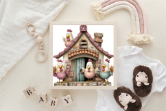 Chicken House Clipart Sublimation Product Image 3