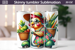 Crazy Chicken Lady Tumbler Wrap | Funny Chicken Tumbler Product Image 1