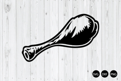 Chicken Leg Drumstick SVG, Turkey Leg SVG Product Image 1