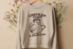 Chicken Snuggles SVG PNG | Funny Farm Coffee Cricut Design Product Image 2