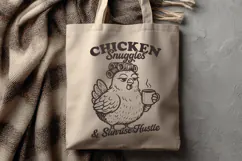 Chicken Snuggles SVG PNG | Funny Farm Coffee Cricut Design Product Image 3