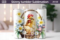 Chicken Flowers Tumbler Wrap | Spring Animal Tumbler Product Image 1