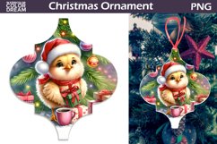 Cute Chicken Ornament | Arabesque Christmas Ornament Product Image 1