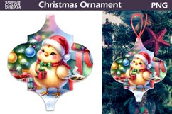Cute Chicken Ornament | Arabesque Christmas Ornament Product Image 1