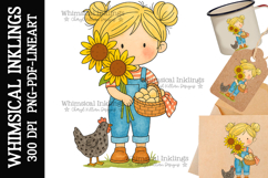 Chicken Betty Sublimation Clipart | DTF Clipart Product Image 1