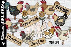 Chicken Farm Sublimation Clipart Elements Product Image 1