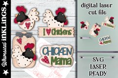 Chicken Lover SVG For Laser Cutting Product Image 2