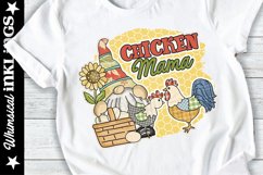 Chicken Mama-Chicken Gnome Sublimation Clipart Product Image 1