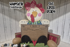 Chicken Recipe Card Holder Laser SVG Product Image 1