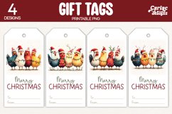 chickens gift tags