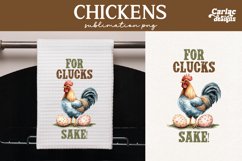 Chickens Kitchen Towel Sublimation