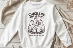 Chicken Keeper SVG Bundle 8 Funny Chicken Life PNG Designs Product Image 3