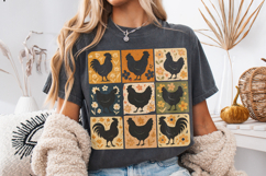 Retro Boho Chicken Farm PNG, Chicken Floral PNG, Farm Life Product Image 4